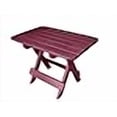 thumbnail image 3 of Phat Tommy Folding Outdoor Patio Side Table - Poly Adirondack Side Table - All Weather Side Table for Your Patio, Deck, or Balcony (Dark Red), 3 of 4