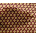 thumbnail image 4 of oneOone Viscose Chiffon Fabric Floral & Flying Swan Block Printed Fabric 1 Yard 42 Inch Wide, 4 of 4