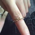 thumbnail image 4 of Bowknot Design Women Girl Rhinestone Ring Crystal Ring with Micro Paved Bow Tie for Party Dating, 4 of 5