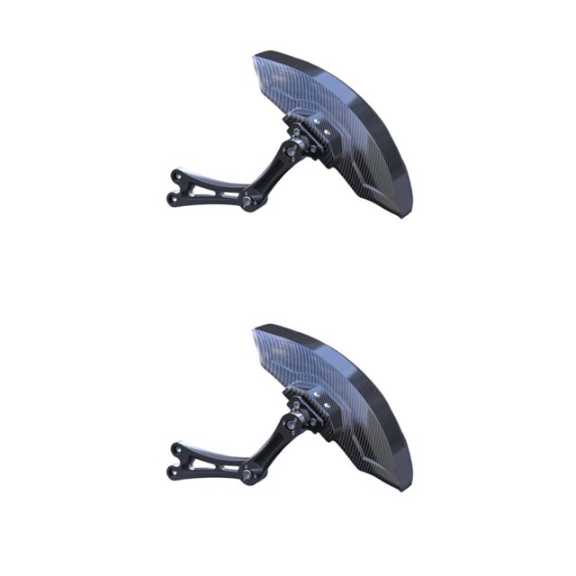 Decodeary Carbon Fiber Motorcycle Rear Wheel Fender Mudflap for Niu Technologies Sleek and Reliable 1st Generation Black 2Set