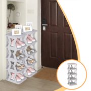 Wzzjkit Shoe Rack for Closet, Shoe Rack 5 Tier Household Doorway Sturdy Narrow Small Crevice Entry Shoe Cabinet Multifunctional Shoe Storage Shelves for Bedroom Closet Entrance Hall Bedroom, Shoe Rack