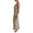 thumbnail image 4 of Faithtur Nouvelle Mode Femmes Robe Sans Manches Couleur Unie Bustier Élégante une Pièce, Robe de Banquet de Mariage Cocktail, 4 of 5