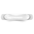 thumbnail image 3 of 14k Or Blanc Solide Poli Engravable Léger 4mm Ltw Demi-Rond Taille de Bande 6 Bague Bijoux Cadeaux pour les Femmes, 3 of 3