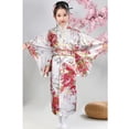 thumbnail image 3 of Hiiyo Japanese Traditional Dress Kimono Robe for Kids Girls Bathrobe Loungewear Nightgown, 3 of 3