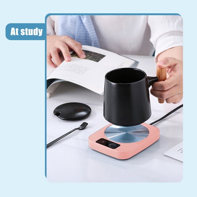 Heated Saucer Thermostatic Beverage Warmer for Kitchen, Electric Cup Warmer with Fast Heating Technology, Portable & Compact for Coffee, Tea & Beverages, Kitchen Essentials & Home Accessory