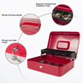 thumbnail image 2 of Locking Cash Box with Lock Money Box with Cash Tray Lock Box with Key Money Saving Organizer .Lx .Wx .H es XL Large, 2 of 7