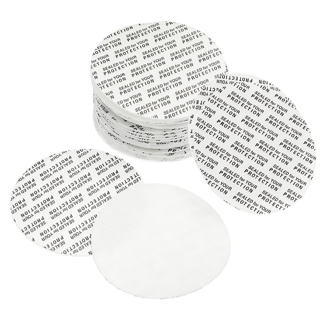 Unique Bargains 58mm PS Foam Resistant Tamper Pressure Sensitive Seal White 100 Pack