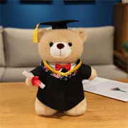 NAOJIE® Class of 2025 Gifts Graduation Plush - Graduation Bear with Cap & Diploma,Cute Preschool Graduation Teddy Toy Gift for Girls Boys(Yellow),Graduation Bear,Graduation Teddy Bear