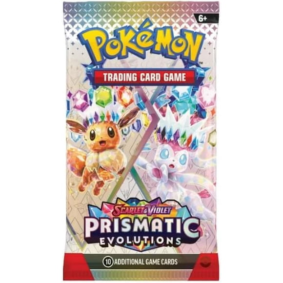 Pokemon TCG : Scarlet & Violet Évolutions Prismatiques, Paquet Booster (Illustration Aléatoire) - 10 Cartes