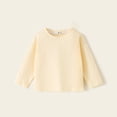 thumbnail image 3 of Kids Top, Casual Sports Solid Color Long Sleeve Round Neck Shirt, 3 of 5