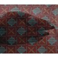 thumbnail image 4 of oneOone Viscose Chiffon Fabric Leaves & Geometric Block Print Fabric By The Yard 42 Inch Wide, 4 of 4