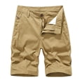 thumbnail image 1 of Diufon Mens Hiking Cargo Shorts Spring Summer Casual Elastic Waist Drawstring Outdoor Sport Shorts with Pockets, 1 of 3