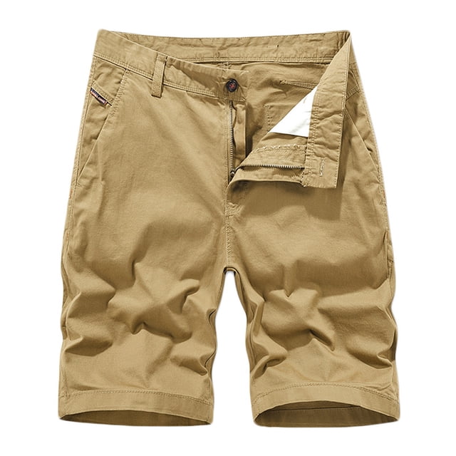 Diufon Mens Hiking Cargo Shorts Spring Summer Casual Elastic Waist Drawstring Outdoor Sport Shorts with Pockets