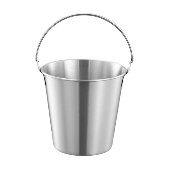 Seau en Acier Inoxydable, Seau à Glace en Acier Inoxydable Seau à Champagne Créatif Seau à Bar Seau à Bière Contenant Alimentaire de Restaurant Frites Françaises Poulet Frit Collation Seau, Grand Seau à Glace