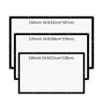 thumbnail image 2 of 16:9 100 120 150 Inch Projection Projector Screen Canvas White Curtain Screen 3D Film Portable Wall Mounted Projecting ,Long Lasting, 2 of 6