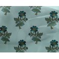 thumbnail image 4 of oneOone Georgette Viscose Fabric Leaves & Floral Block Print Fabric By The Yard 42 Inch Wide, 4 of 4