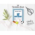 thumbnail image 3 of Darling Souvenir White Birthday Invitation Card 28 Pcs Fill or Write In Blank Invites Printable Party Supplies 5 x 7 Inches, 3 of 5