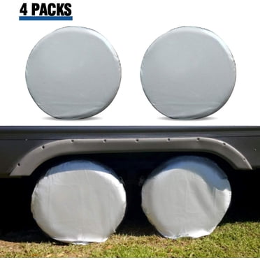 Housses de Pneus pour Roue de VR, Ensemble de 4, Housses de Roues de VR, Protège-Pneus Imperméables en Coton Oxford, Housses de Pneus Adaptées aux Diamètres de Pneus de 27 Pouces à 29 Pouces