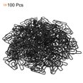 thumbnail image 3 of Unique Bargains Paper Clip Coated Letter A Shape Alphabet Clips, Black, 100 Count, 3 of 6