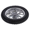thumbnail image 4 of Dirt Bike Rear Wheel, 12.5x2.75inch Rear Wheel Rim Tire, Anti Skid Rubber Steel Alloy Rear Wheel Assembly Replacement for 47cc 49cc 2 Stroke Dirt Bike, Mini Bike Back Wheel, 4 of 7