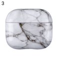 thumbnail image 2 of Protective Case Dust-proof Anti-fall Ultra-thin Marble Pattern Bluetooth-compatible Earphone Protective PC Sleeve for AirPods 3, 2 of 8