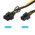thumbnail image 4 of Unique Bargains PCIe Cable 6 Pin Male to 8 Pin (6+2) Male GPU Power Supply Cable PCI Express Power Adapter Cable 520mm/20.5',2pcs, 4 of 5