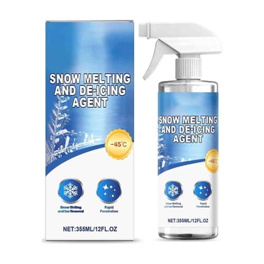 Snow Remover for Cars 355Ml Refrigerator with Freezer Windshield Ice Melting Agent
