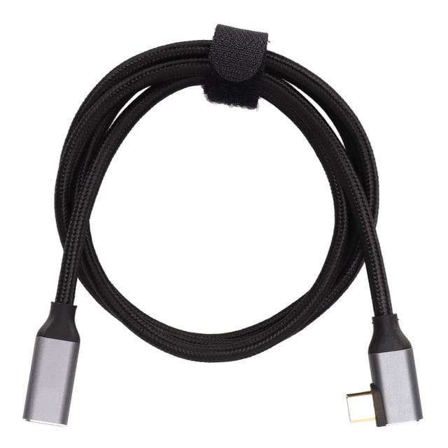 HD 4K Type C Extension Cable, Thickened Durable 100W 5A PD 90 Degree Type C Extension Cable Gen 2 For Tablets For Notebooks 25cm,50cm,1m