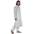 thumbnail image 3 of Atasi Tenue Traditionnelle de Fête Kurta à Manches Longues Col Mandarin Tenue Décontractée, 3 of 6