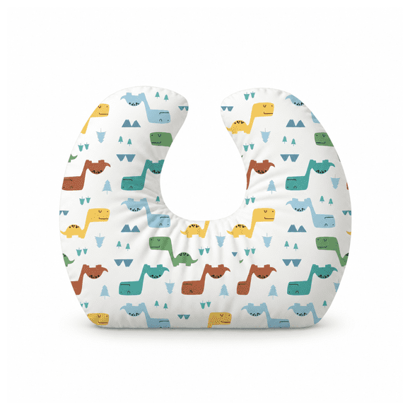Jolly Jumper Baby Sitter Nursing Pillow - Dinosaurs | Proudly Canadian Company | 100% Cotton, Support Cushion for Breastfeeding, Sitting & Lounging | Made in Canada with Domestic and Imported Parts