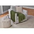 thumbnail image 1 of Mainstays Mossy Green Chenille Throw, 50" x 72", 1 of 5