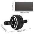 thumbnail image 3 of TIMIFIS Tpr Abdominal Muscle Wheel Rouleau à Roues pour Entraînement en Abs Équipement d'Exercice à Domicile pour Hommes Ou Femmes Poignée en Mousse Antidérapante Genouillère Renforcement du Noyau Accessoires de Sport pour Muscles, 3 of 6