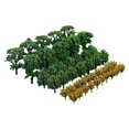 thumbnail image 1 of thinsony 50x Train Scenery Mixed Miniature Trees for Layout Accessories DIY Material Banyan Tree, 1 of 9