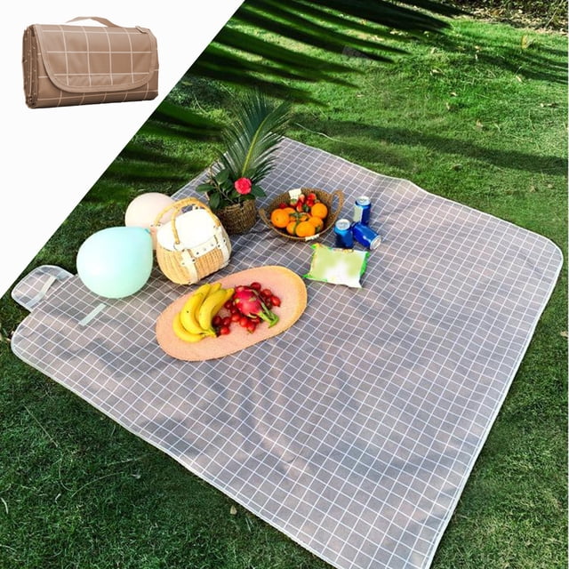 SuoKom Tapis de Plage en Tissu Coupe-Vent 78X78 Pouces pour Pique-Nique Tapis d'Extérieur Camping Étanche et Anti-Humidité Tapis de Plage Portable Léger et Pliable Tapis de Camping et de Pique-Nique d'Extérieur