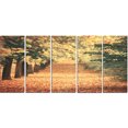 thumbnail image 2 of Autumn Forest with Walking Path - Modern Forest Canvas Wall Art, 2 of 3