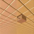 thumbnail image 1 of Ahgly Company Tapis d'Intérieur Lavable à la Machine, Carré, Transitionnel, Orange, Tapis de Zone, 8 Pieds Carré, 1 of 7