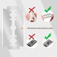 thumbnail image 2 of Silver Manual Double-Edged Razor with 10 Blades - Classic Safety Shaving Tool for Men, Includes Razor Handle and 10 Replacement Blades, Optional Colors: Matte Black, Rose Gold, Black, 2 of 6