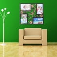thumbnail image 4 of Decorative 4 Opening Wall Hanging Photo Frame with Flowers and Vintage Collage Family Picture Frame(Black), 4 of 5