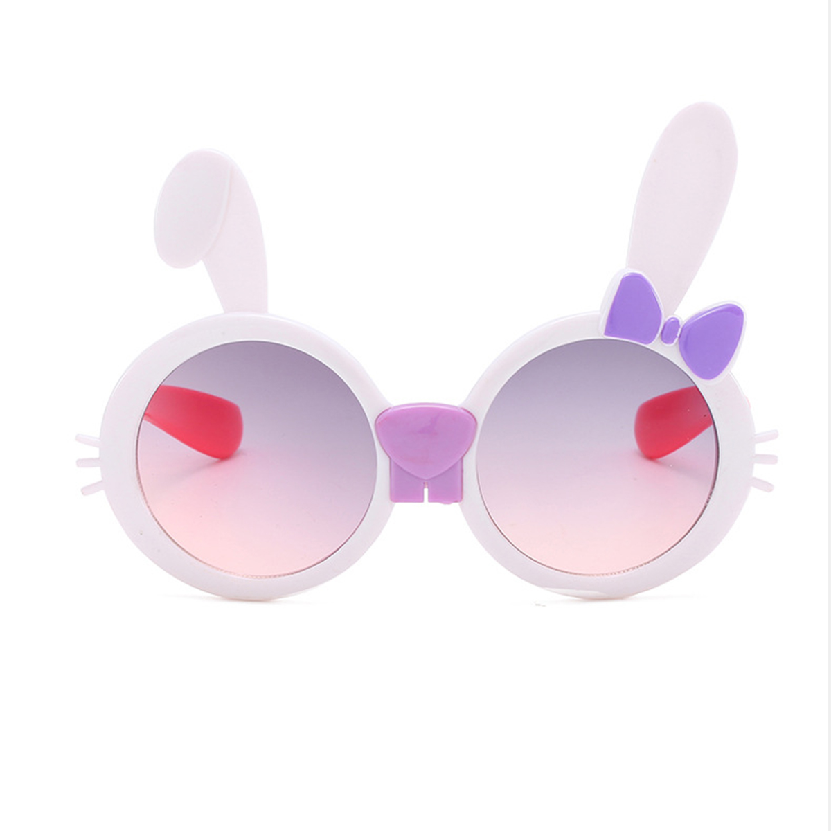 TheFound Kids Kids Unisex Anti-UV Sunglasses Cute Rabbit Ear Shape Eyeglasses