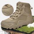 thumbnail image 4 of XIMIN Men's Military Tactical Boots Work Boots Outdoor Boots Hiking Jungle Army Combat Work Boots Waterproof Boots Combat Boots Lightweight Breathable Boots, 4 of 6