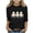Black, variant on Lovzfmll Unisex Kid's Spooky Graphic 3/4 Sleeve Tee, Casual Pullover for Halloween for Toddler 3-4 Years