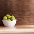 thumbnail image 5 of FASÄDE Ripple Decorative Vinyl Backsplash Panel in Oil Rubbed Bronze (6X6 Inch Sample, 5 of 5