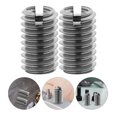 thumbnail image 2 of Shisuyan 10 Pcs Metal Thread Repair Inserts Helical Coiled Threaded Sleeves for Lamp and Mechanical Equipment Thread Repair Kit for DIY Projects, 2 of 8