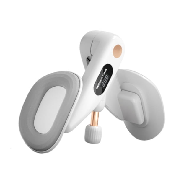 Lipstore Pelvic Floor Exercise Device Inner Thigh Exerciser LED Display Thigh Trainer Gray