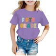 thumbnail image 2 of TZEWGL Chemise Décontractée pour Nouveau-Né Saison de Rentrée Imprimée Col Rond Manches Courtes Blouse pour Enfants Taille 10-11T, 2 of 4