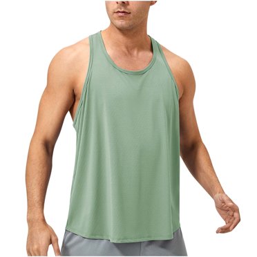 zfhfof Men's Gym Workout Tank Tops Muscle Cut Off Tees Shirt Stringer Bodybuilding Fitness Sleeveless T-Shirts