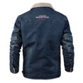 thumbnail image 2 of Men‘s Denim Jacket Oversized Plus Velvet Loose Jacket Autumn Winter, 2 of 4