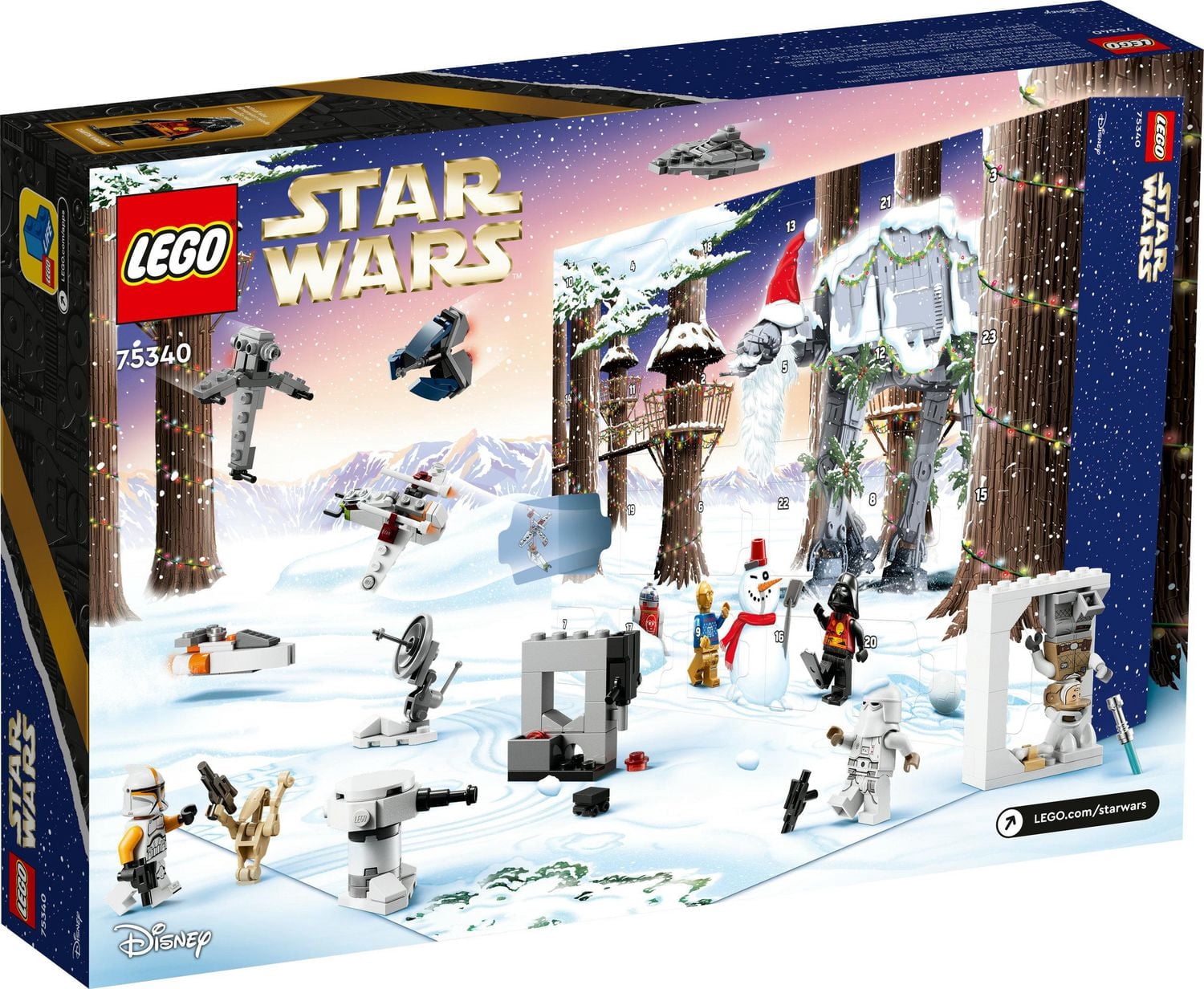 LEGO Star Wars LEGO® Star Wars Le calendrier de l’Avent 75340 Ensemble de construction (329 pièces)