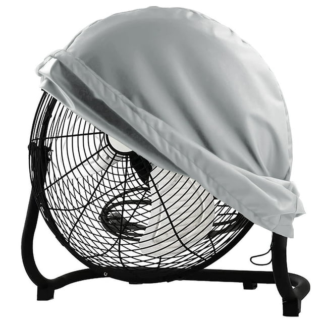 CHOK Industrial Fan Cover Outdoor Floor Fan Cover for Warehouse Factory Round Fan 24-30 Inch with Drawstring