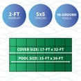 thumbnail image 4 of Blue Wave 15-ft x 30-ft Rectangular In Ground Pool Safety Cover, 4 of 6